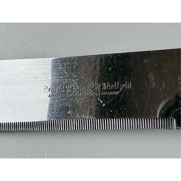 REGENT SHERWOOD Vintage Carving Knife, Stainless Steel Blade Wooden Handle - Picture 3 of 9